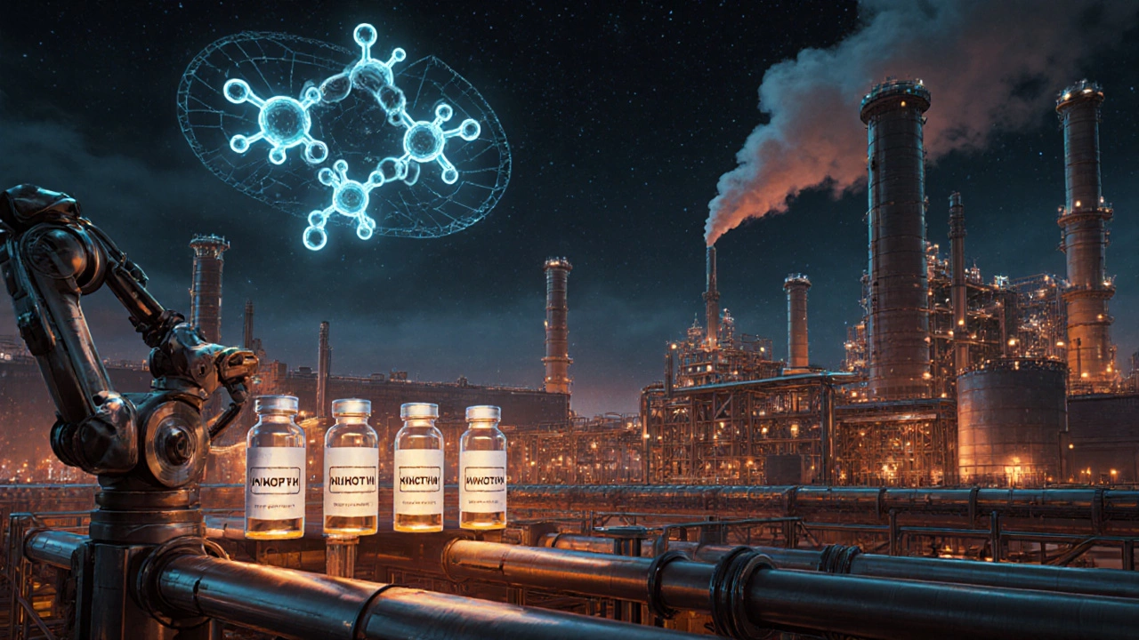 Химический завод в Казани производит антибиотики и полимеры с использованием роботов и цифровых систем.