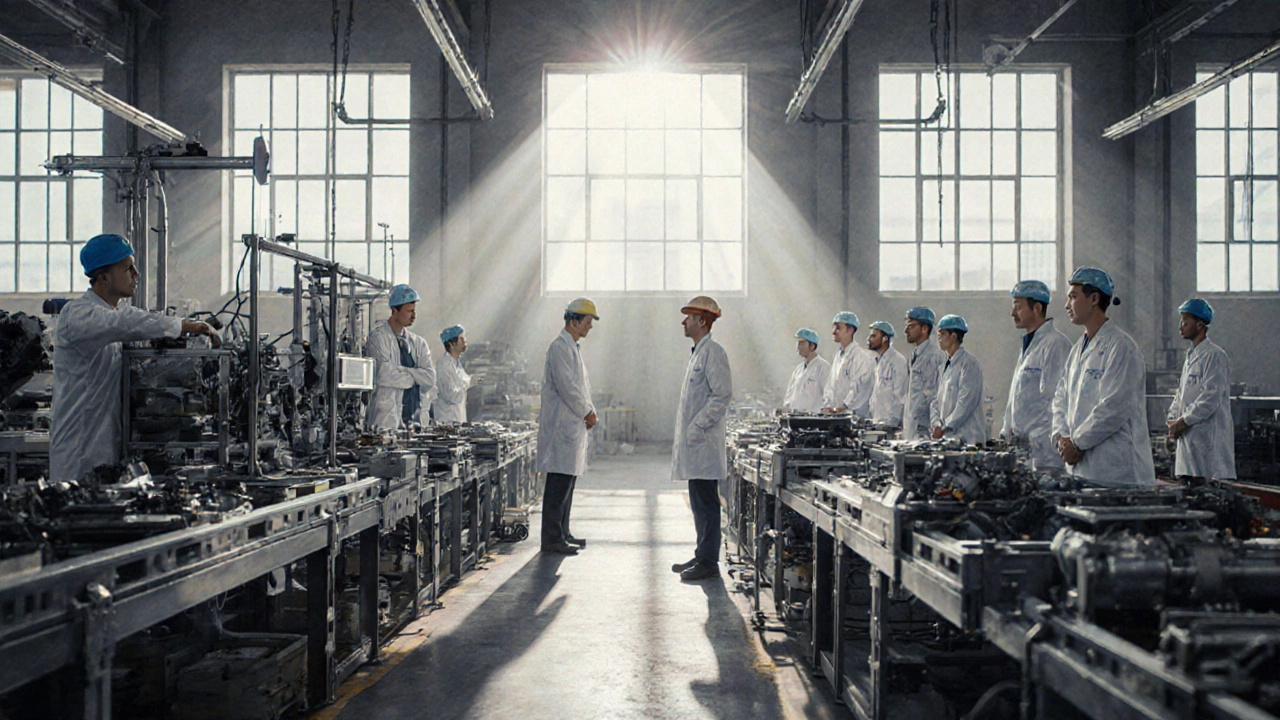 Производственная линия, преобразующая импортные компоненты в отечественное медицинское оборудование.