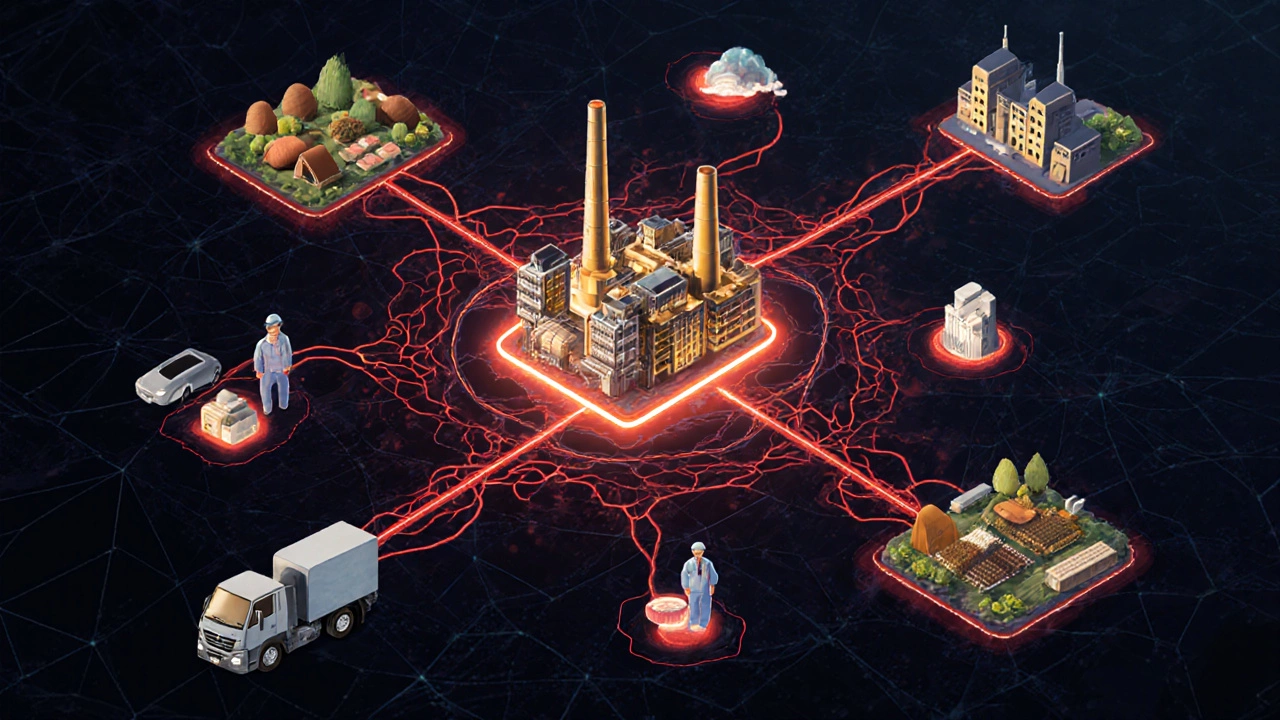 Завод как нервная система экономики, соединяющий центр с удалёнными регионами России потоками ресурсов.