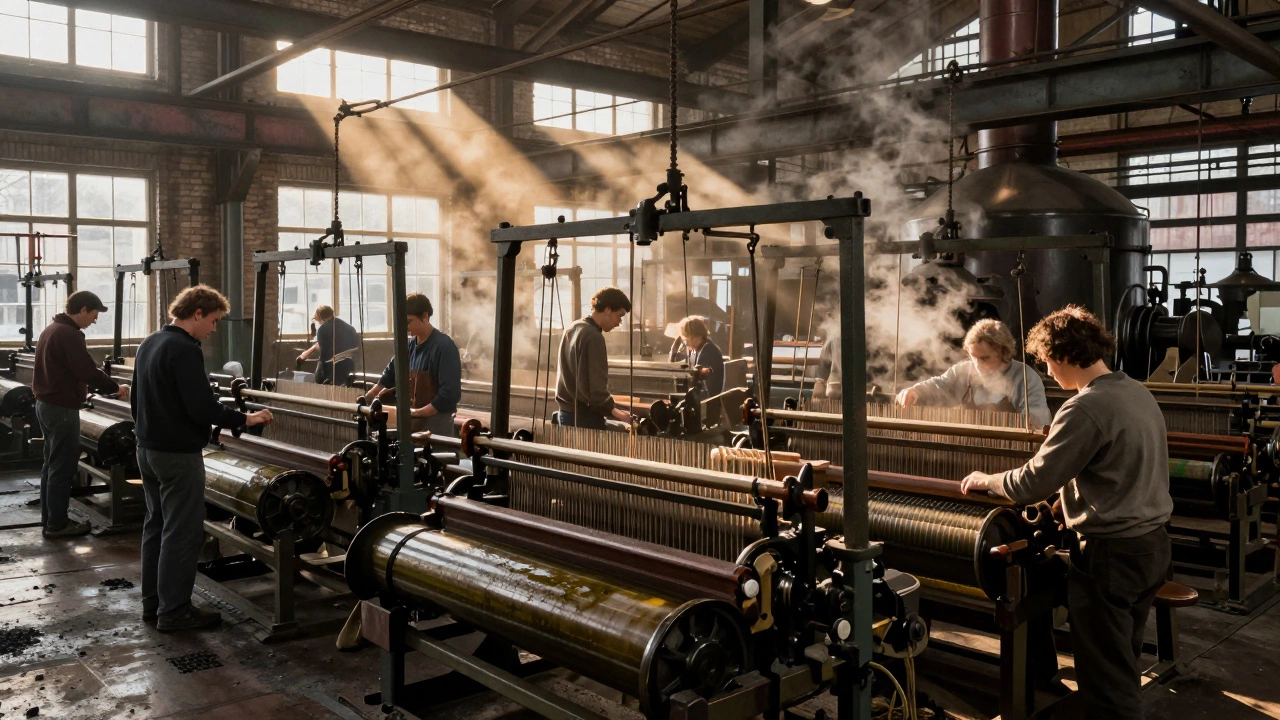 Как промышленная революция увеличила производство и эффективность: ключевые изменения в заводах и технологиях